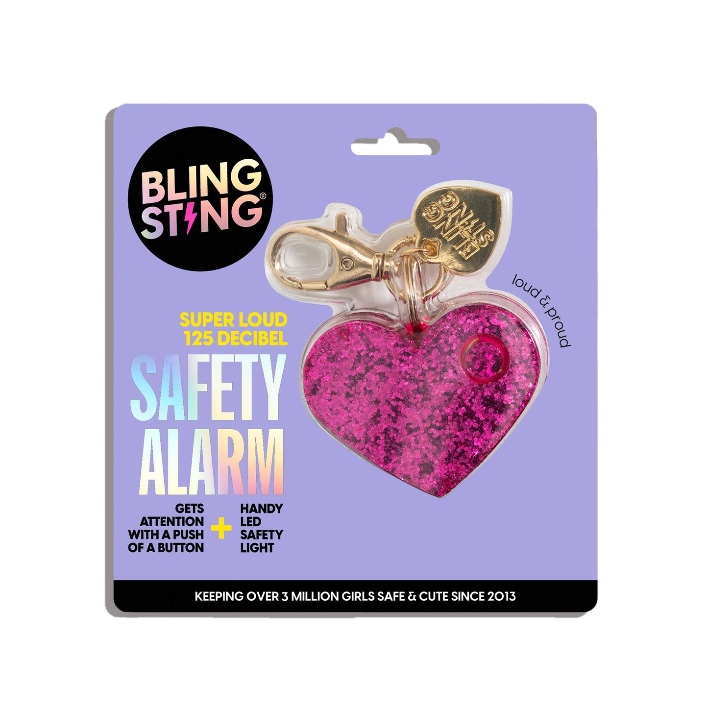 Safety Alarm | Pink Glitter