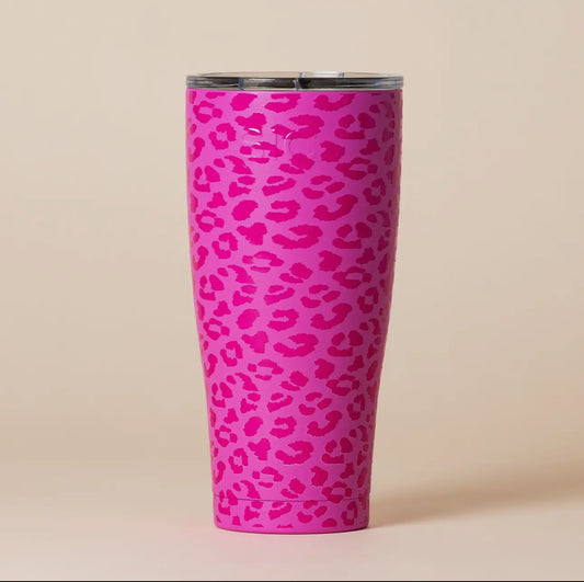 Pink Leopard Tumbler-30 oz