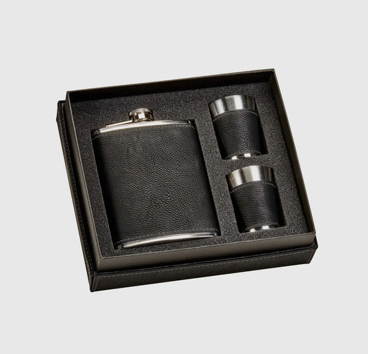 Flask & Shot Glass Gift Set